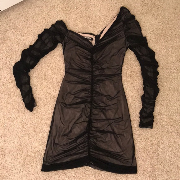 fashion union black dress